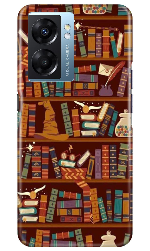 Book Shelf Mobile Back Case for Oppo K10 5G (Design - 348)