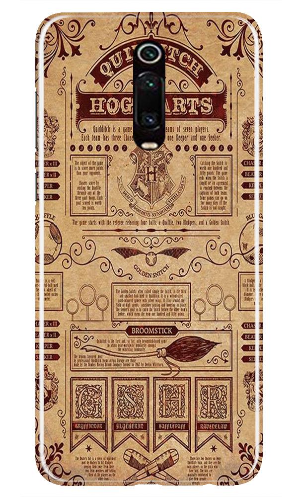 Hogwarts Mobile Back Case for Xiaomi Redmi K20 / K20 Pro  (Design - 304)