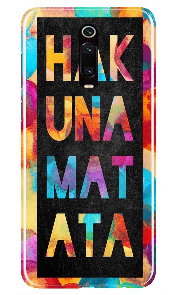 Hakuna Matata Mobile Back Case for Xiaomi Redmi K20 / K20 Pro  (Design - 323)