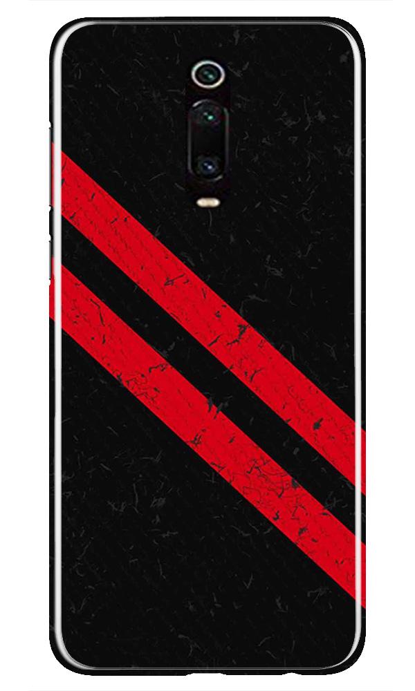 Black Red Pattern Mobile Back Case for Xiaomi Redmi K20 / K20 Pro  (Design - 373)