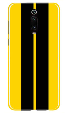 Black Yellow Pattern Mobile Back Case for Xiaomi Redmi K20 / K20 Pro  (Design - 377)