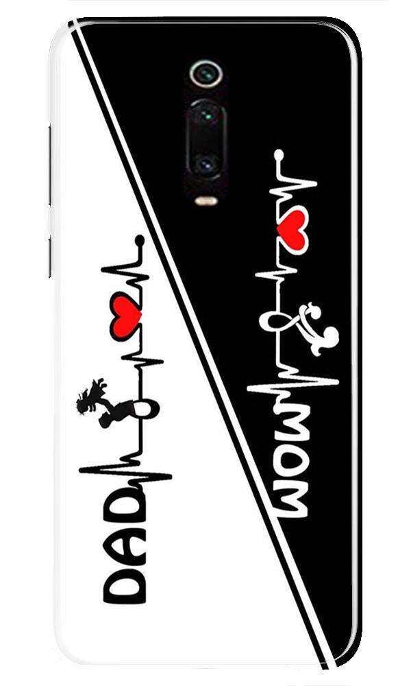 Love Mom Dad Mobile Back Case for Xiaomi Redmi K20 / K20 Pro  (Design - 385)