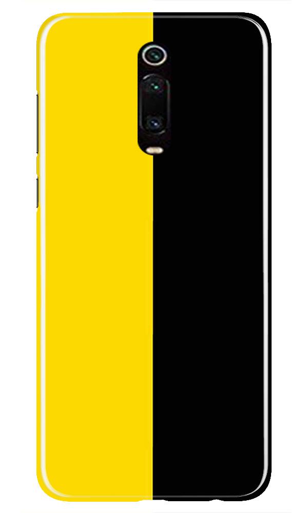 Black Yellow Pattern Mobile Back Case for Xiaomi Redmi K20 / K20 Pro  (Design - 397)
