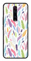 Colorful Feathers Metal Mobile Case for Xiaomi Redmi K20 Pro    (Design No -06)