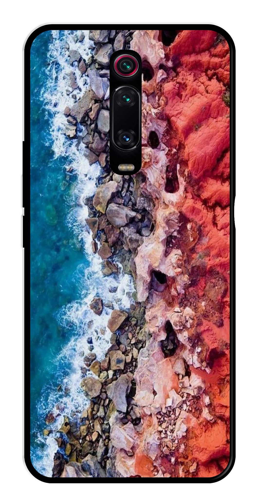 Sea Shore Metal Mobile Case for Xiaomi Redmi K20    (Design No -18)