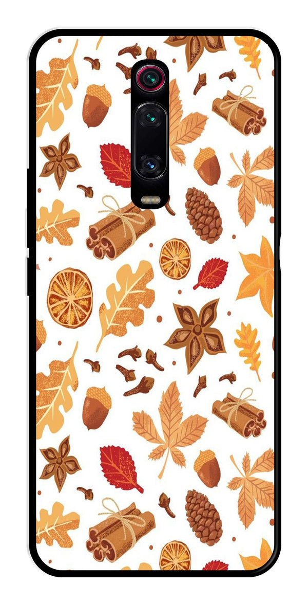 Autumn Leaf Metal Mobile Case for Xiaomi Redmi K20 Pro    (Design No -19)