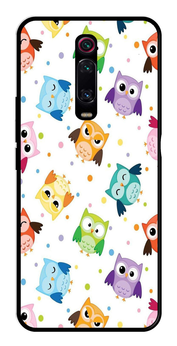 Owls Pattern Metal Mobile Case for Xiaomi Redmi K50i    (Design No -20)