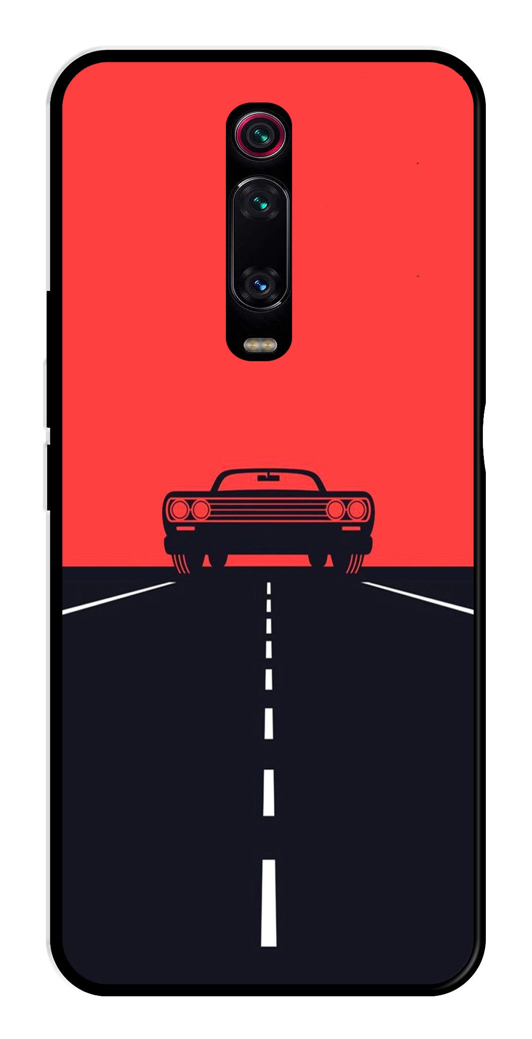 Car Lover Metal Mobile Case for Xiaomi Redmi K20    (Design No -21)