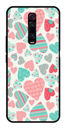 Hearts Pattern Metal Mobile Case for Xiaomi Redmi K20