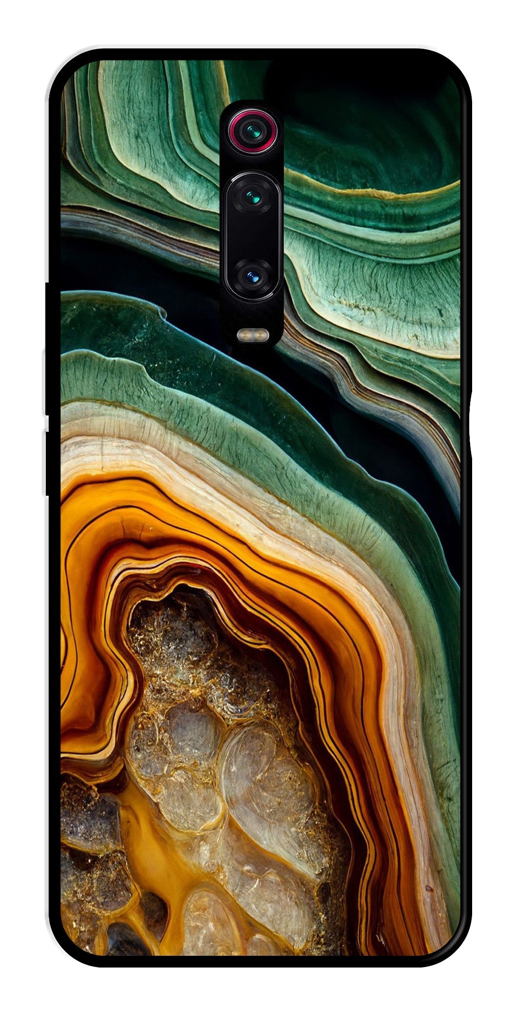 Marble Design Metal Mobile Case for Xiaomi Redmi K20    (Design No -28)