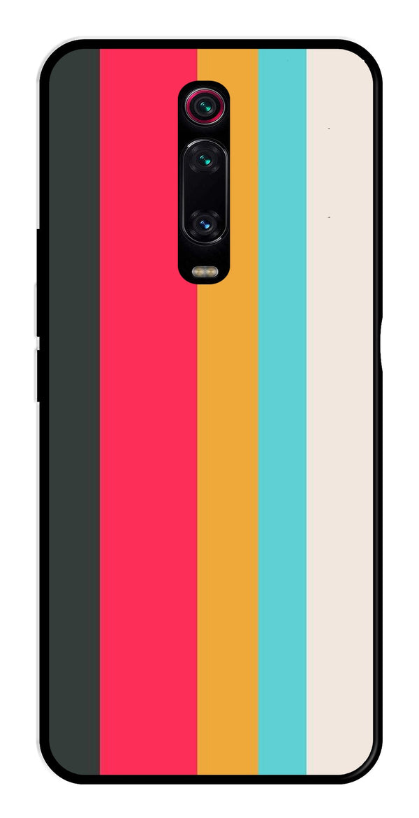 Muted Rainbow Metal Mobile Case for Xiaomi Redmi K50i    (Design No -31)