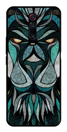 Lion Pattern Metal Mobile Case for Xiaomi Redmi K20