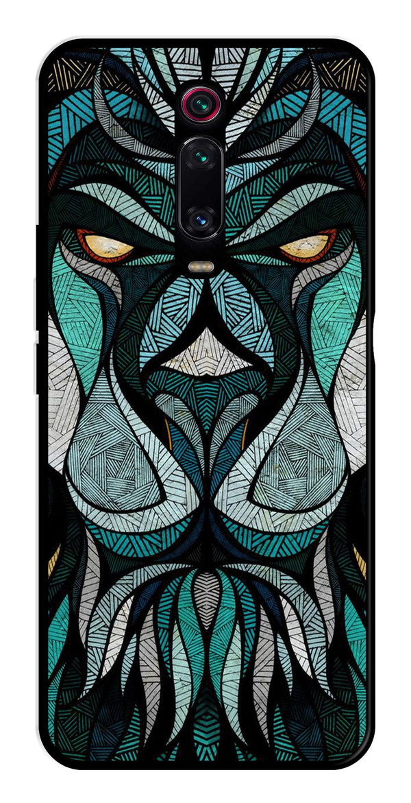 Lion Pattern Metal Mobile Case for Xiaomi Redmi K50i    (Design No -40)