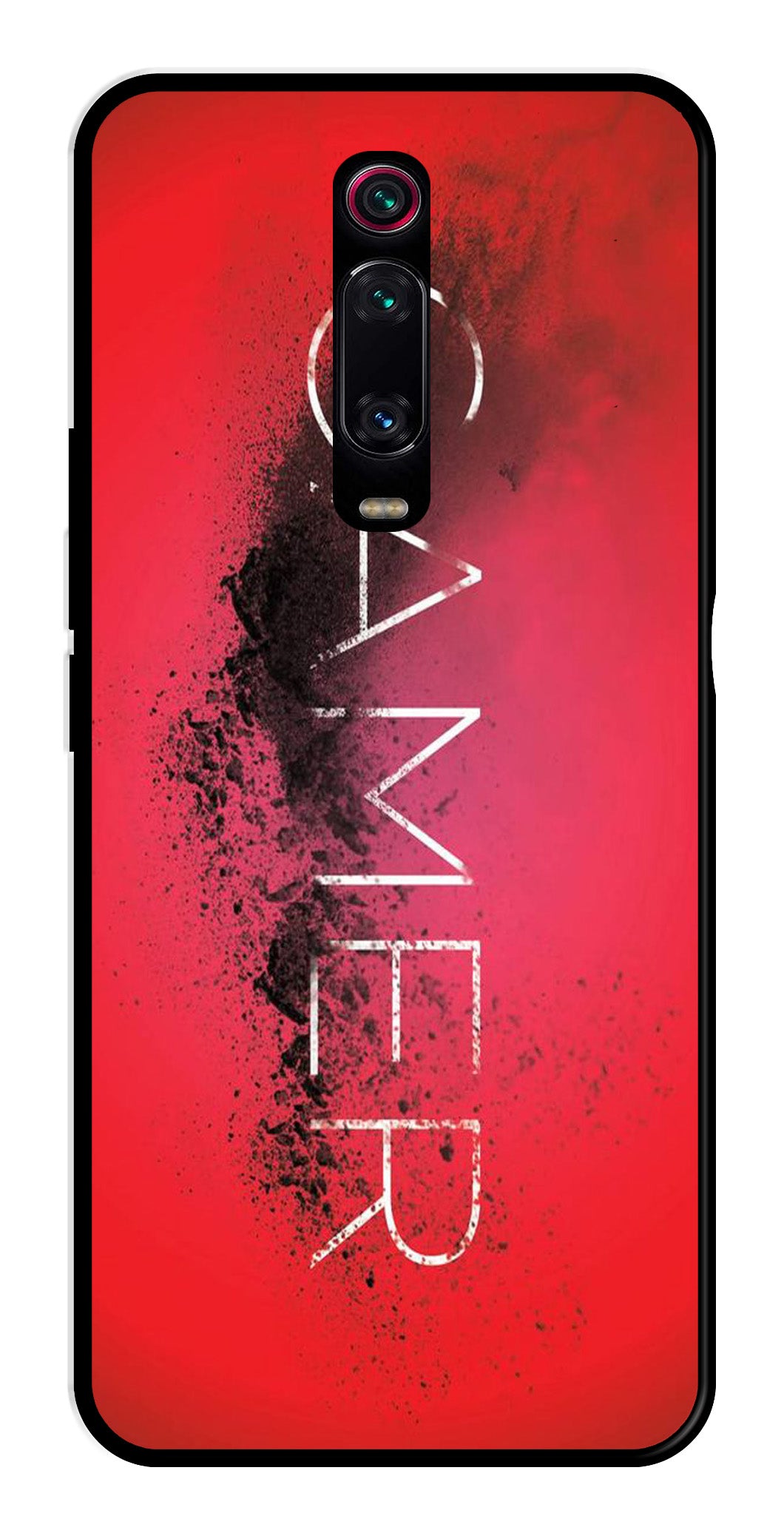 Gamer Pattern Metal Mobile Case for Xiaomi Redmi K20    (Design No -41)