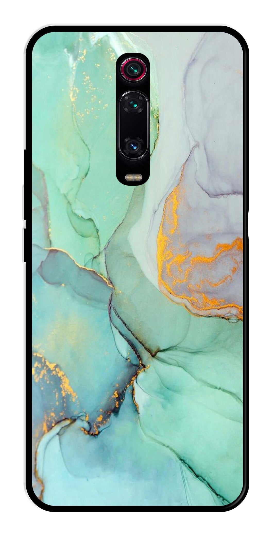 Marble Design Metal Mobile Case for Xiaomi Redmi K20    (Design No -46)