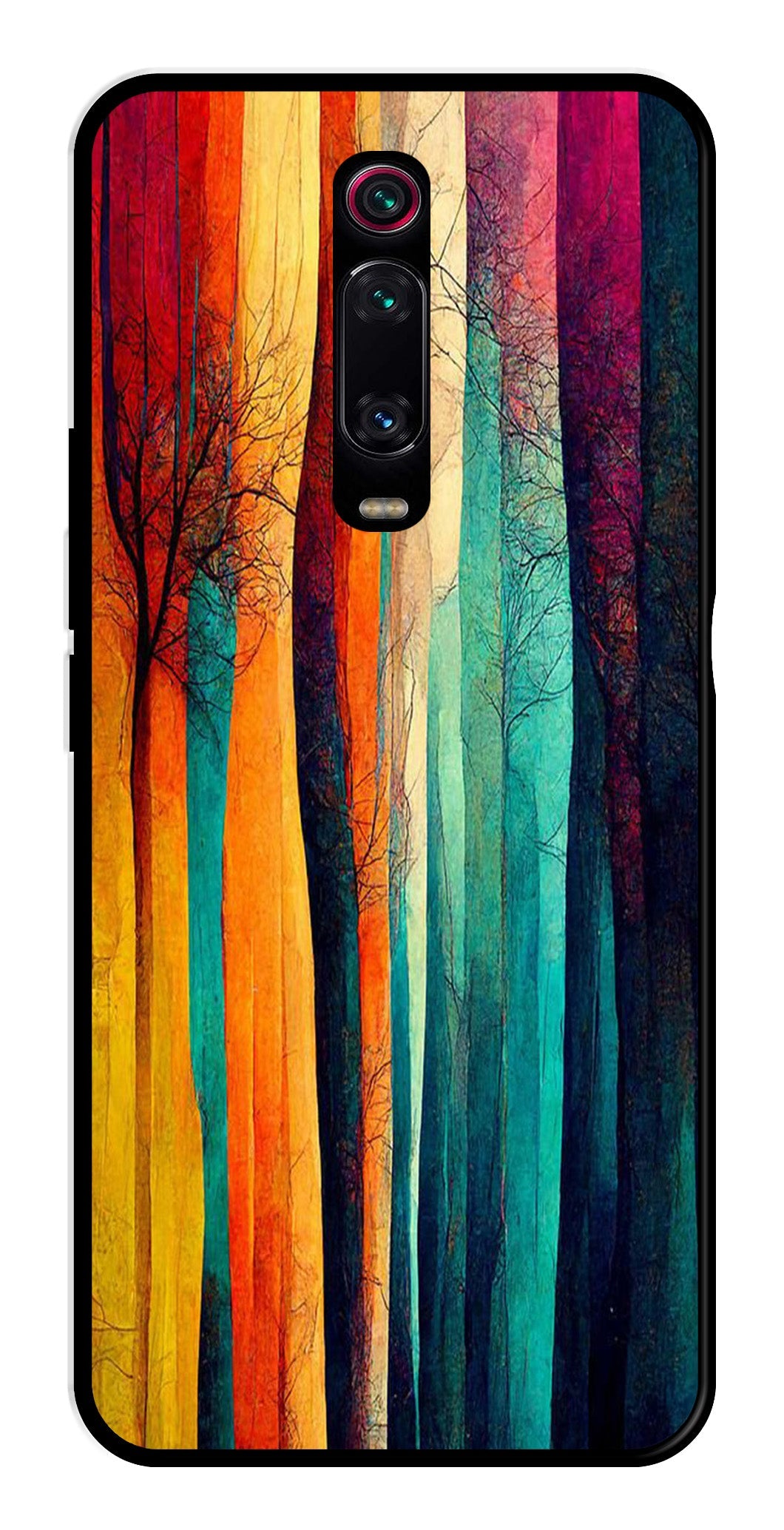Modern Art Colorful Metal Mobile Case for Xiaomi Redmi K20    (Design No -47)