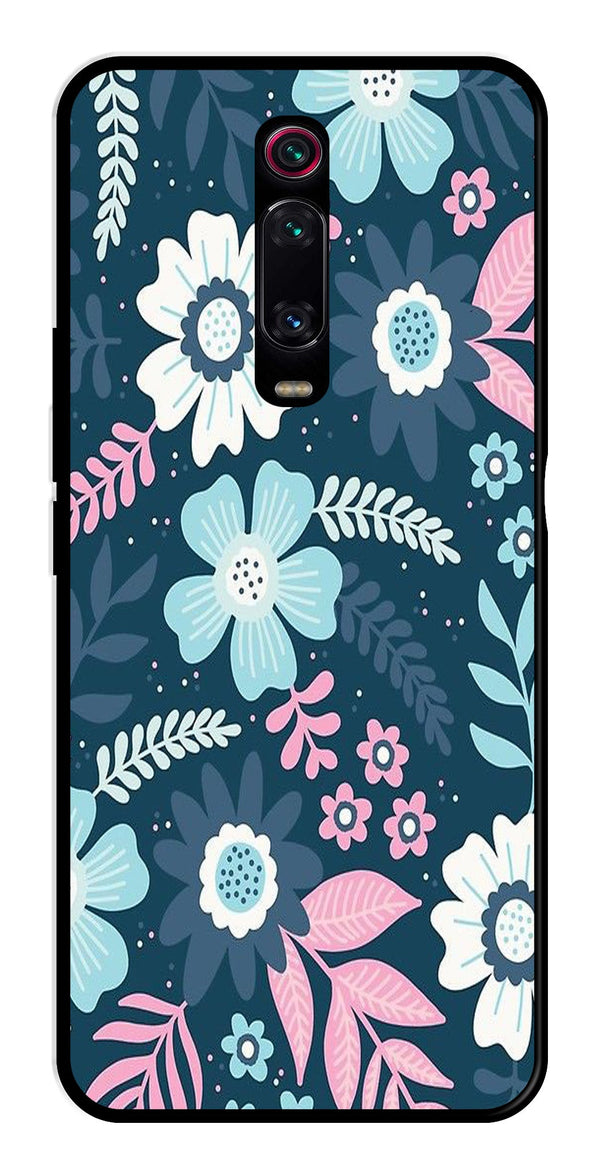 Flower Leaves Design Metal Mobile Case for Xiaomi Redmi K50i    (Design No -50)