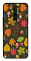 Leaves Design Metal Mobile Case for Xiaomi Redmi K20 Pro    (Design No -51)