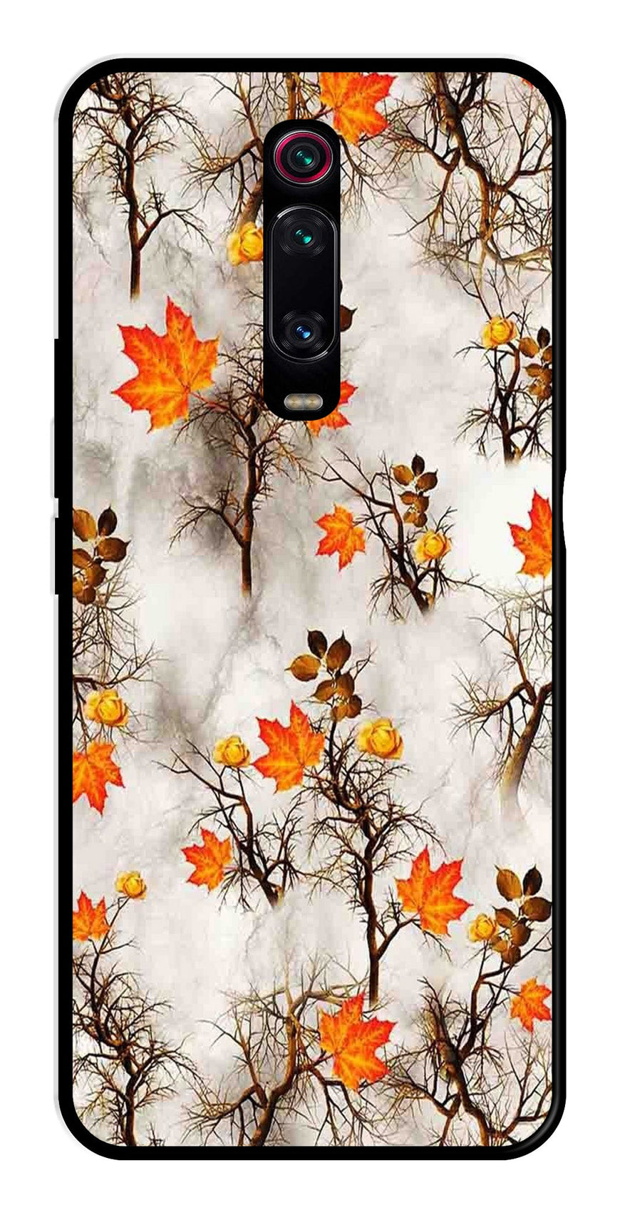 Autumn leaves Metal Mobile Case for Xiaomi Redmi K20 Pro    (Design No -55)