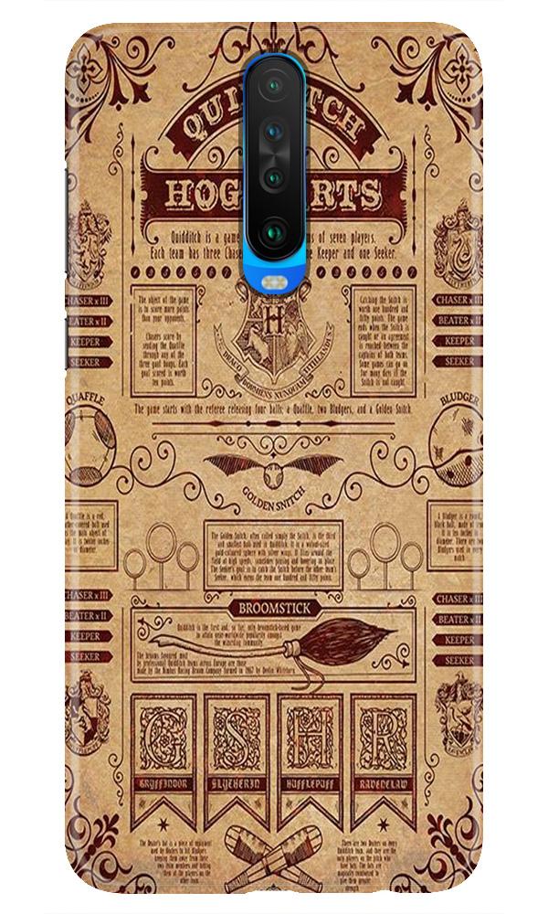 Hogwarts Mobile Back Case for Redmi K30  (Design - 304)