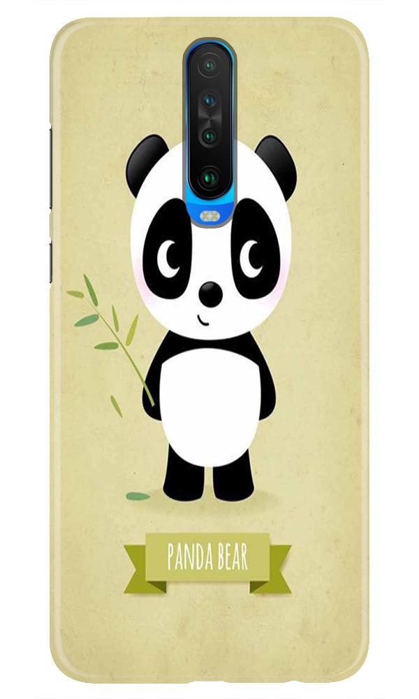 Panda Bear Mobile Back Case for Redmi K30  (Design - 317)