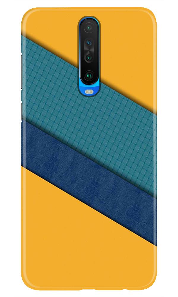 Diagonal Pattern Mobile Back Case for Redmi K30  (Design - 370)