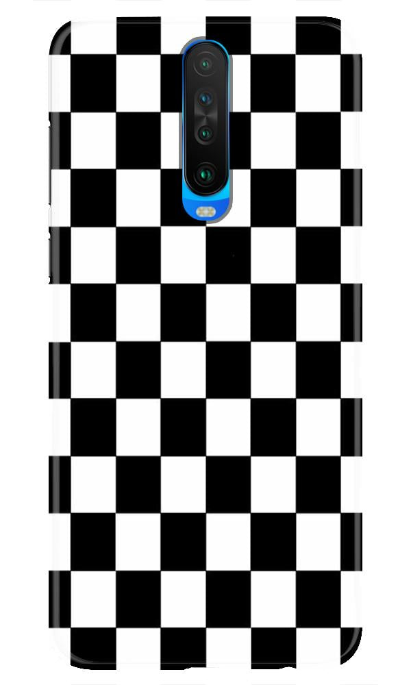 Black White Boxes Mobile Back Case for Redmi K30  (Design - 372)
