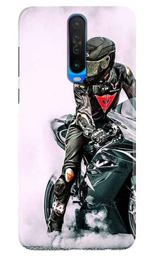 Biker Mobile Back Case for Redmi K30  (Design - 383)