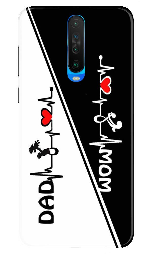 Love Mom Dad Mobile Back Case for Redmi K30  (Design - 385)