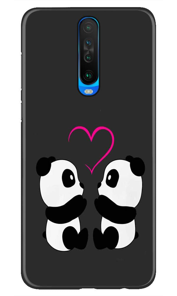 Panda Love Mobile Back Case for Redmi K30  (Design - 398)