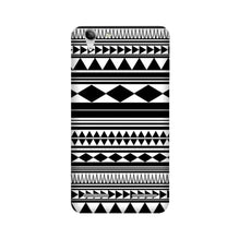 Black white Pattern Mobile Back Case for Lenovo K5 / K5 Plus (Design - 5)