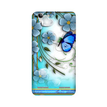 Blue Butterfly Mobile Back Case for Lenovo K5 / K5 Plus (Design - 21)