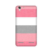 Pink white pattern Mobile Back Case for Lenovo K5 / K5 Plus (Design - 55)