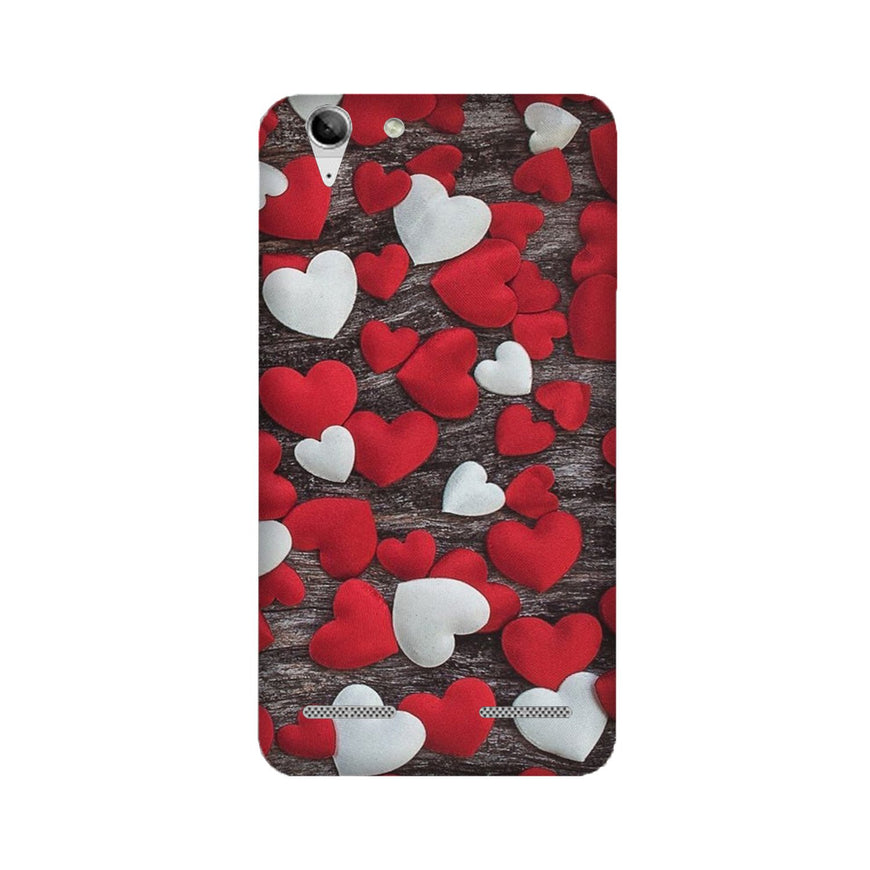 Red White Hearts Case for Lenovo K5 / K5 Plus  (Design - 105)