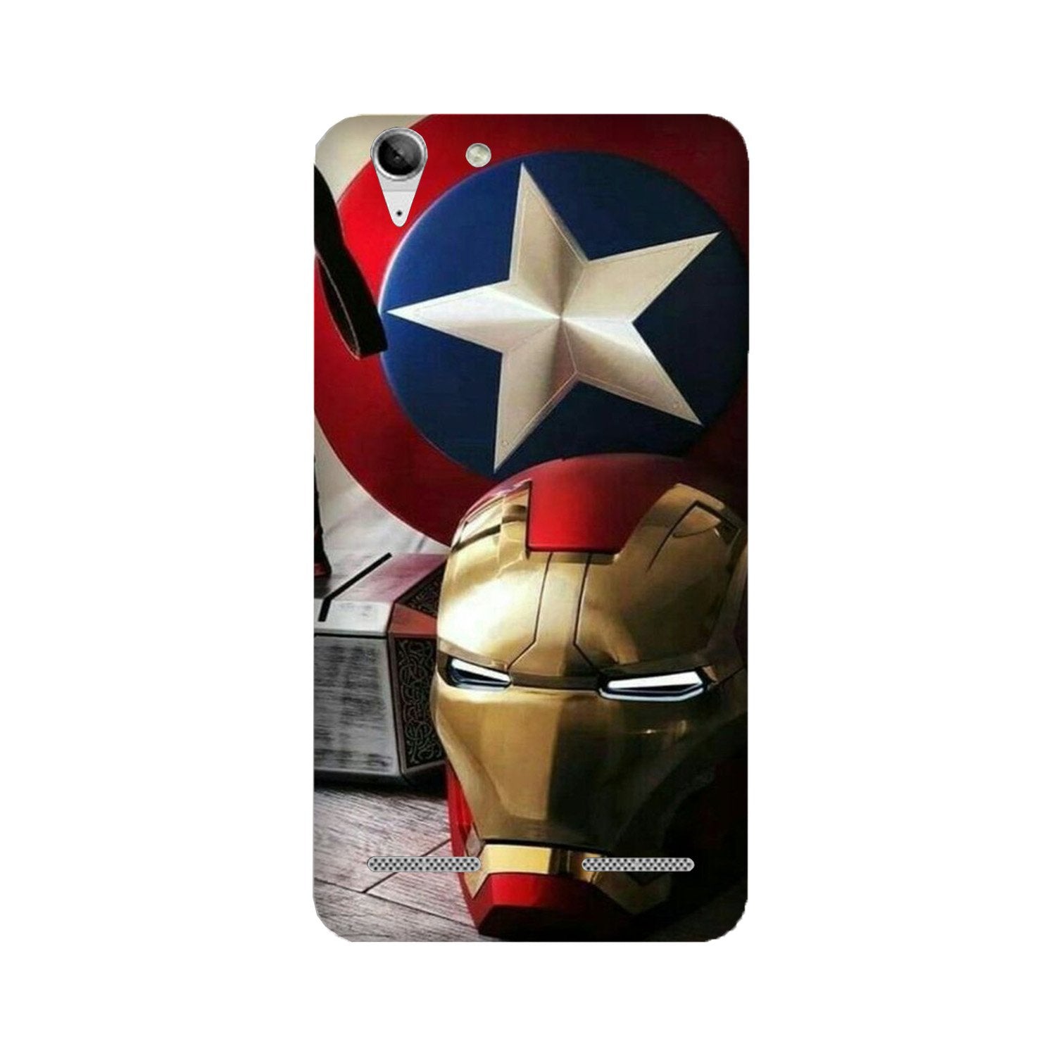 Ironman Captain America Case for Lenovo K5 / K5 Plus (Design No. 254)