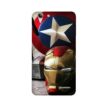 Ironman Captain America Mobile Back Case for Lenovo K5 / K5 Plus (Design - 254)