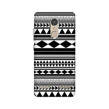 Black white Pattern Mobile Back Case for Lenovo K6 / K6 Power (Design - 5)