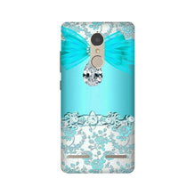 Shinny Blue Background Mobile Back Case for Lenovo K6 / K6 Power (Design - 32)