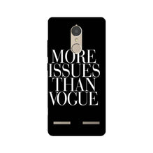 More Issues than Vague Mobile Back Case for Lenovo K6 / K6 Power (Design - 74)