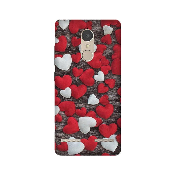 Red White Hearts Case for Lenovo K6 / K6 Power  (Design - 105)
