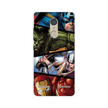 Avengers Superhero Mobile Back Case for Lenovo K6 / K6 Power  (Design - 124)
