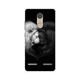Dark White Lion Case for Lenovo K6 / K6 Power(Design - 140)