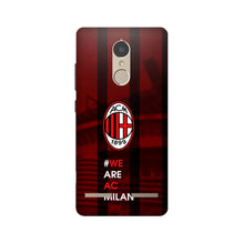 AC Milan Mobile Back Case for Lenovo K6 / K6 Power  (Design - 155)