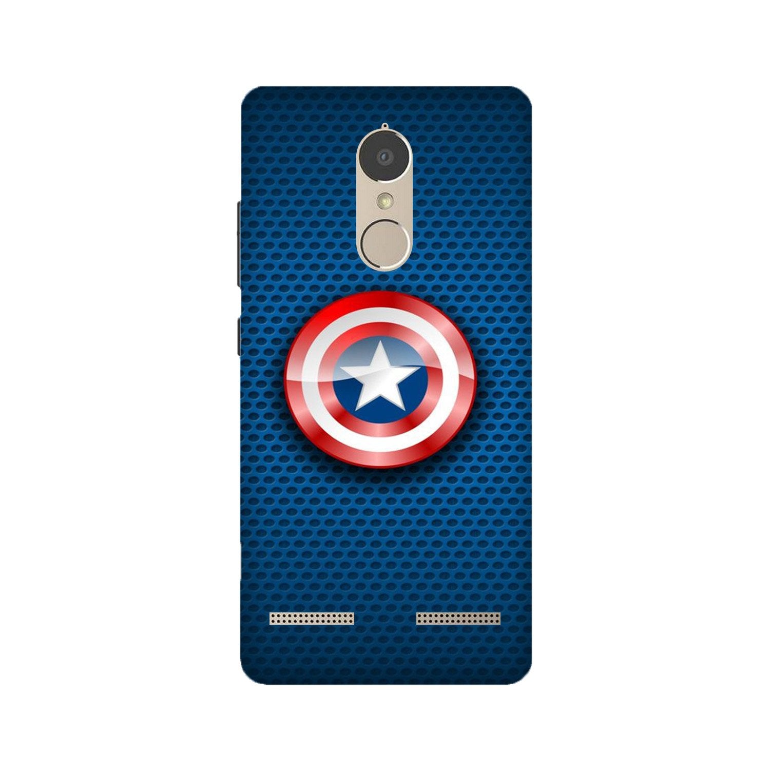Captain America Shield Case for Lenovo K6 / K6 Power (Design No. 253)