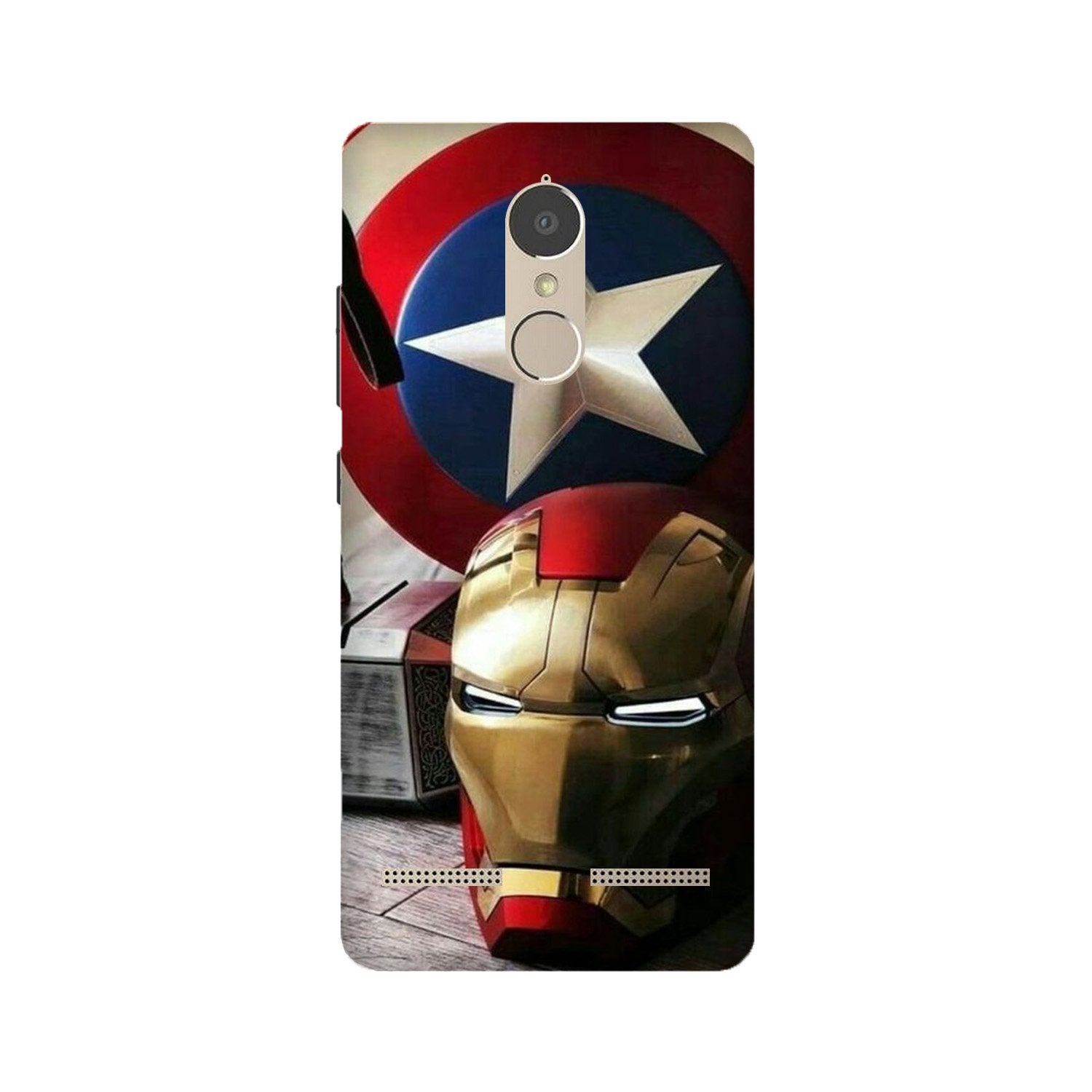 Ironman Captain America Case for Lenovo K6 / K6 Power (Design No. 254)