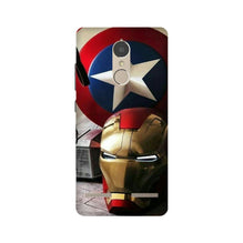 Ironman Captain America Mobile Back Case for Lenovo K6 / K6 Power (Design - 254)
