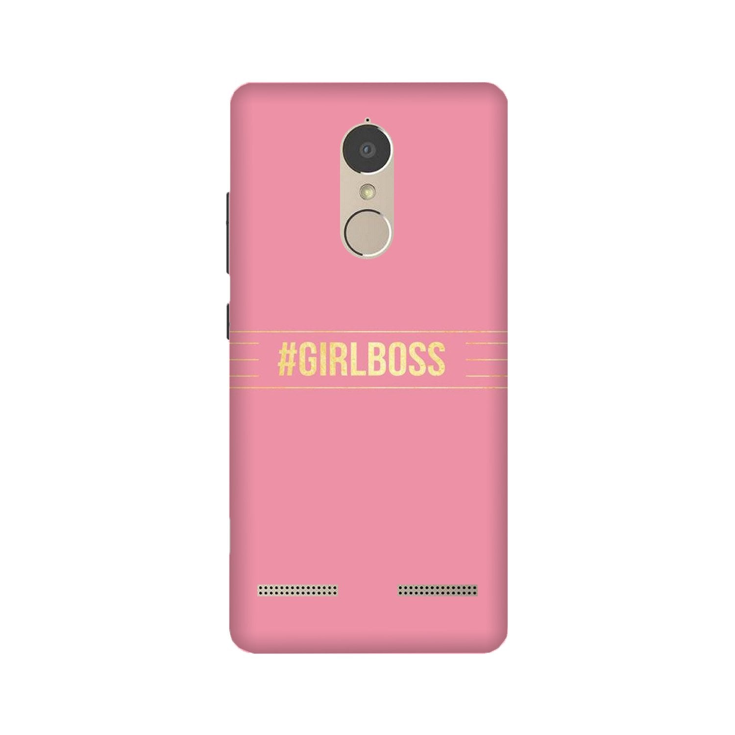 Girl Boss Pink Case for Lenovo K6 / K6 Power (Design No. 263)