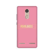 Girl Boss Pink Mobile Back Case for Lenovo K6 / K6 Power (Design - 263)