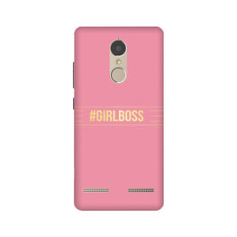 Girl Boss Pink Case for Lenovo K6 / K6 Power (Design No. 263)