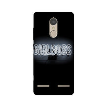 Girl Boss Black Mobile Back Case for Lenovo K6 / K6 Power (Design - 268)